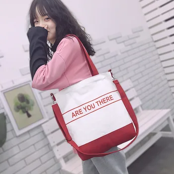 

2020 New Canvas Casual Tote Bag Women Crossbody Shoulder Bags Teen Students Book Bag Ladies Travel Shopping Organizer Handbags