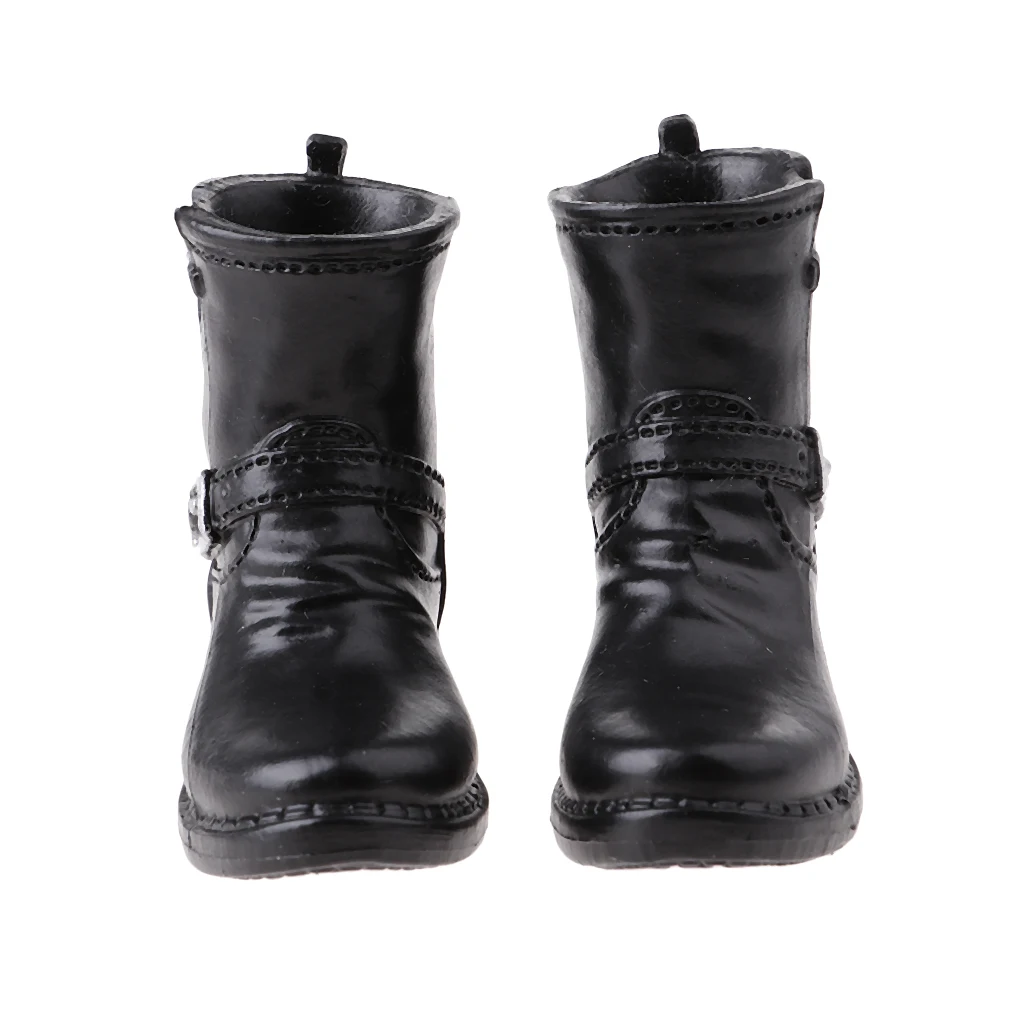 1//6 Lace Up Black Male Man Dress Shoes Fit 12/" Hot Toys Dragon Figure Body