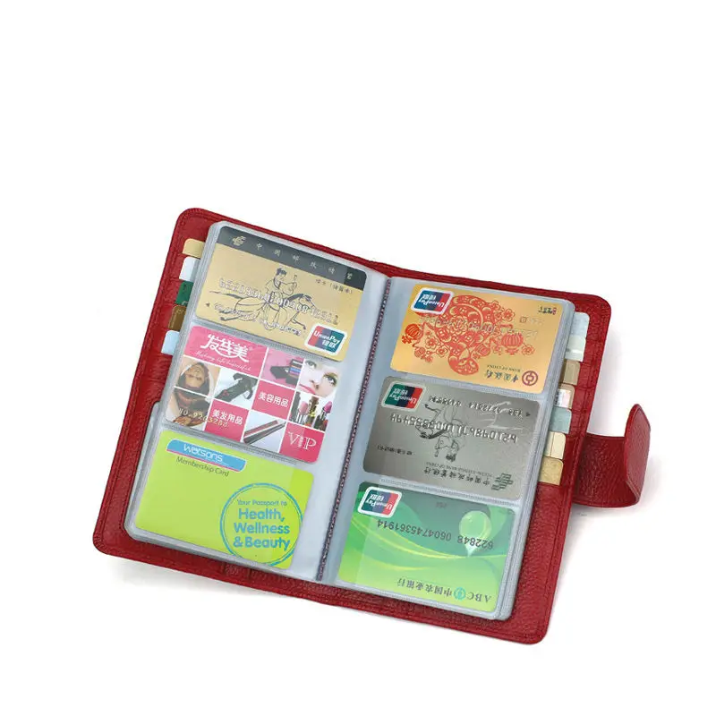 114 Slots Genuine Leather Credit Card Holder Business Card Case High Quality Bank/ID Holder Luxury Bags Large Capacity