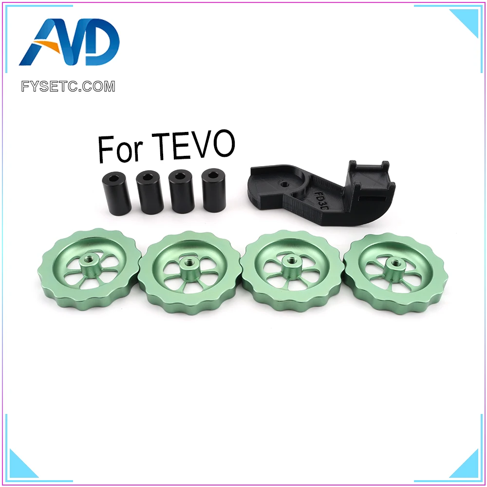 

Aluminum Solid Spacer And Bed Mount Strain Relief Bracket + Knob Leveler M5 Thread Twist Leveling For TEVO Tornado Ultimate