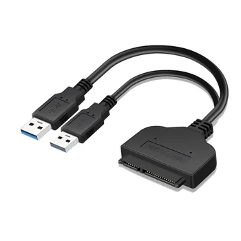 

USB 3.0 to 2.5' SATA III Adapter Cable High Speed Data Transfer SATA to USB 3.0 Converter for SSD HDD Solid Drive with USB Power