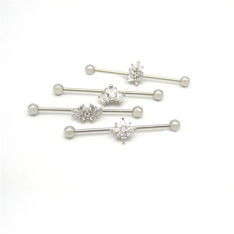 Batman Industrial cartílago Andamio Bar-Longitud Ajustable Oreja Bar 14g