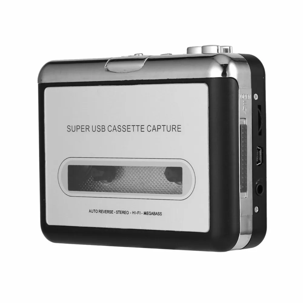 Портативная проектная лента для ПК Супер кассеты в MP3 аудио Музыка CD цифровой плеер конвертер записывающее устройство+ наушники USB 2,0