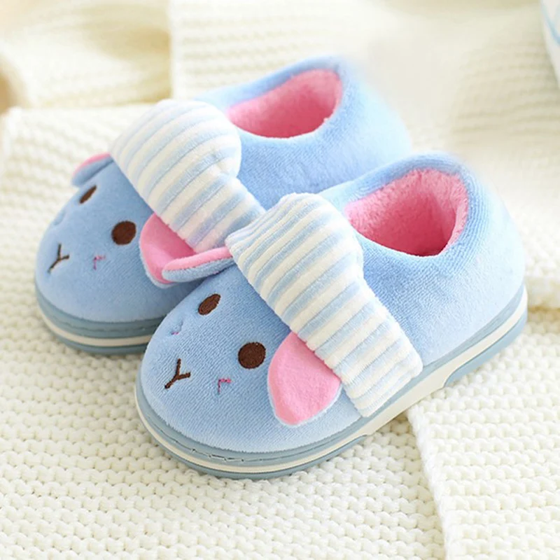 BeckyWalk/зимние детские тапочки; плюшевые домашние тапочки; хлопковая домашняя обувь для маленьких девочек и мальчиков; детские тапочки; CSH692