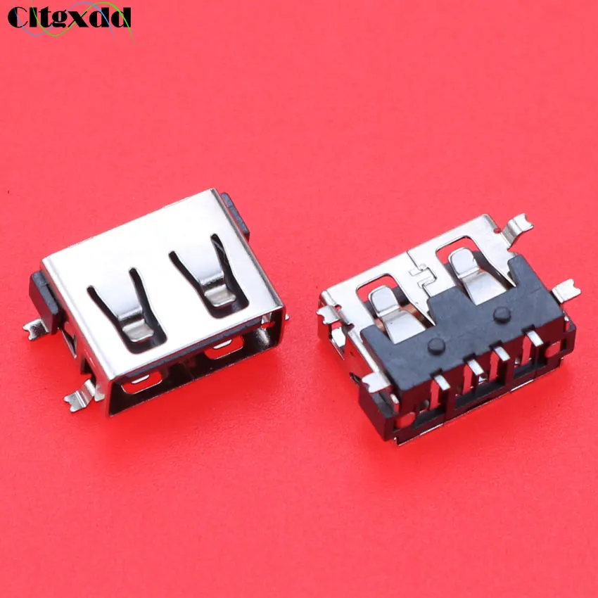 

Cltgxdd 1PCS USB Port 2.0 Type A Female 4Pin SMT 4 Feet Flat 180 Degree Crimping Charge Plug Socket Jack Connector Wire Adapeter