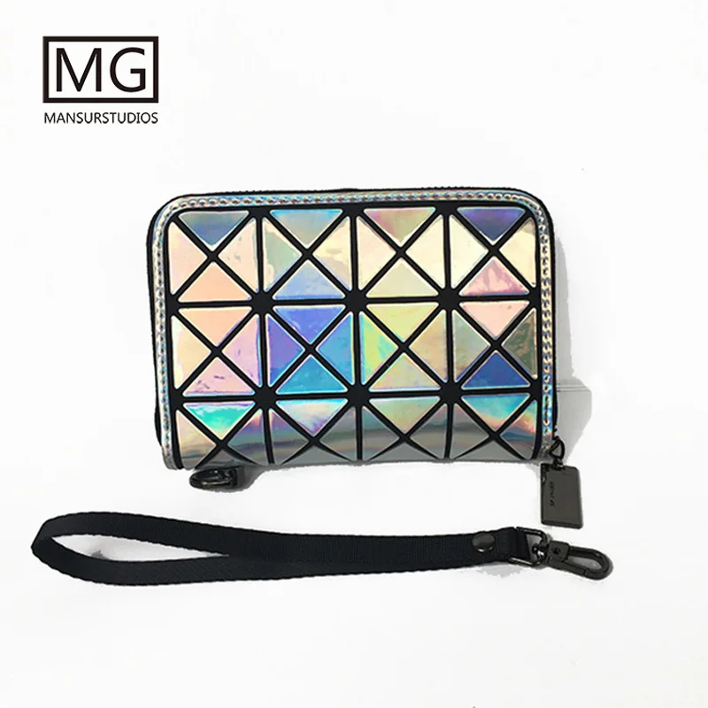 

Mansurstudios women fashion short Diamond lattice wallet, Diamond lattice wallets bao bao laser short purse,free shipping
