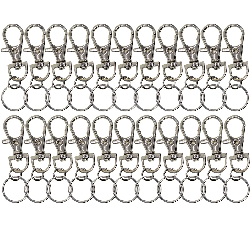 

Swivel Keychains Claw Replacement 20Pcs Metal DIY Clasp Hooks Snap Jewelry Crafts Practical Accessories Useful