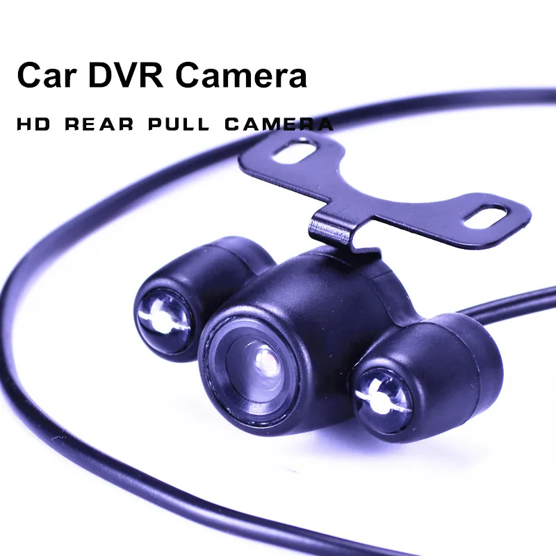 

2.5mm Jack Port 4 Pin Night Vision Car DVR Rear View Camera Parking Camera Waterproof with 2 Led Light 6 Meter cable