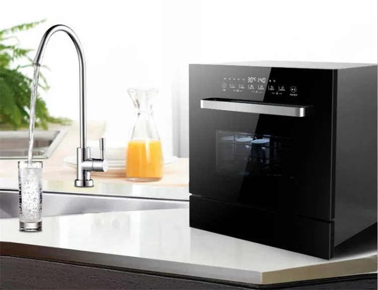 Домашнее использование Автоматическая Встроенная машина для мытья посуды 8 комплектов настольная машина для чистки посуды