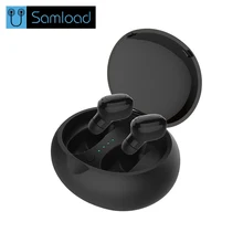 Samload СПЦ Беспроводной bluetooth гарнитуры HiFi бас наушники с загрузочной коробки наушники для iPhone 7/8 Смартфон Xiaomi