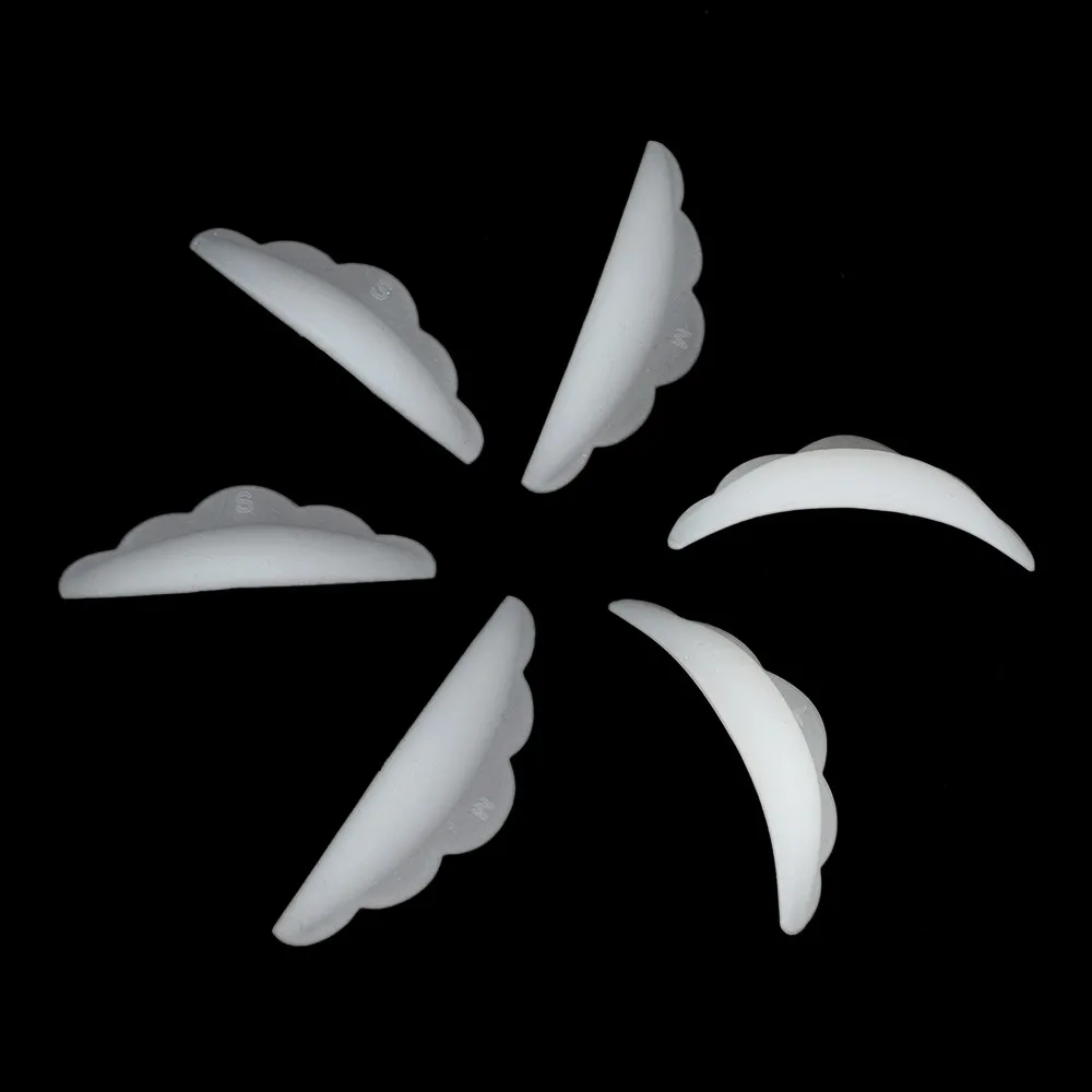 

Funmix 5Pair Silicone Eyelash Perm Pad Recycling Lashes Rods Shield lifting 3D Eyelash Curler Makeup Accessories Applicator Tool