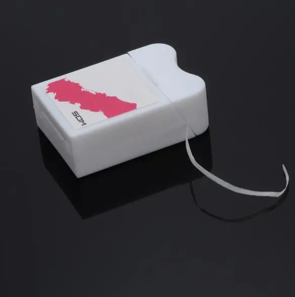 50m Oral Interdental Brush Clean Dental Floss Hygiene Irrigator reshen Breath Teeth Flosser Waxed Tooth Clean String Square Box 5