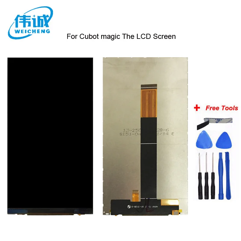

WEICHENG Top Quality for Cubot Magic LCD Display Screen Digitizer Assembly Replacement Accessories for cubot magic+ Free tools