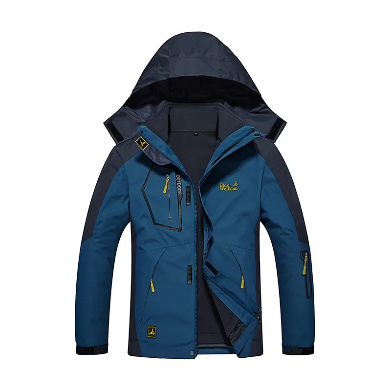 Mden Mens Waterproof Ski Jacket Outdoor Windproof Fleece Insulated Snowboard Rain Jacket