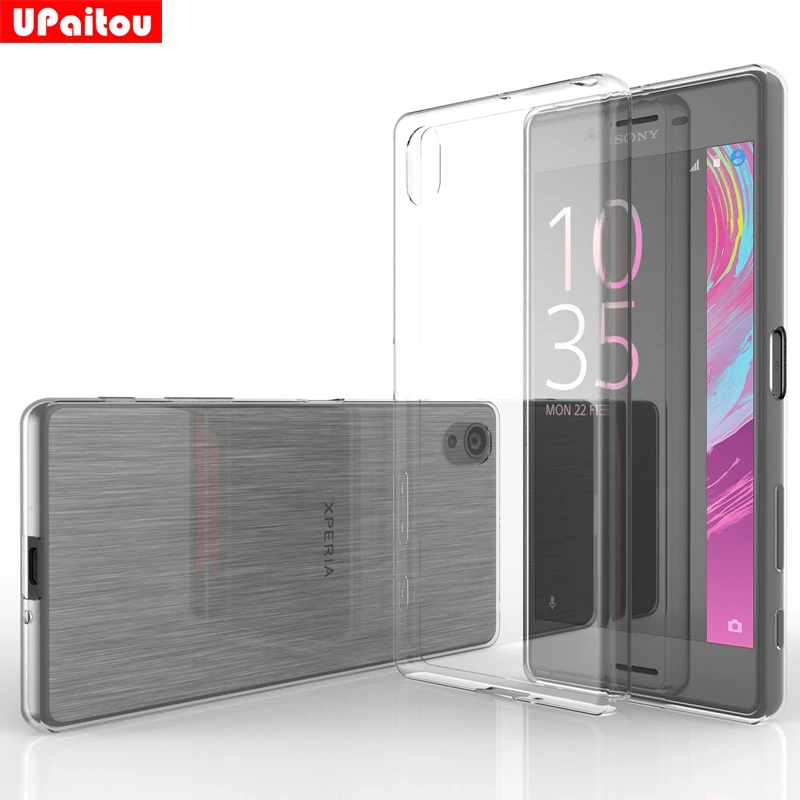 Прозрачный чехол UPaitou из ТПУ для Sony Xperia X эффективный прозрачный мягкий на заднюю