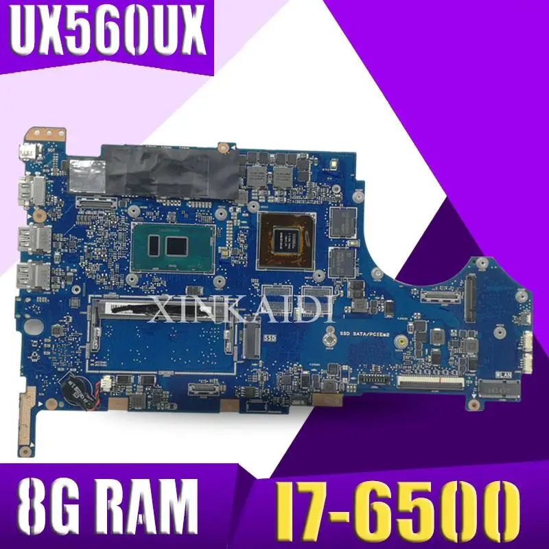  UX560UX mainboard For ASUS UX560 UX560U UX560UQK UX560UQ UX560UX laptop motherboard Tested Ok I7-65