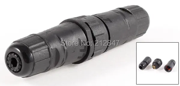 M14-7 IP67 IP68 7 Pins Waterproof Connector Cable Socket Connect Butt-Type (2)