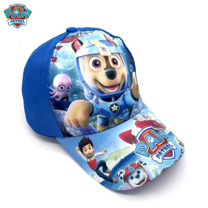 Натуральная лапа патруль хлопок милые детские летние шапки головные уборы с принтом на тему собак вечерние дети подарок на день рождения игрушка - Цвет: 4