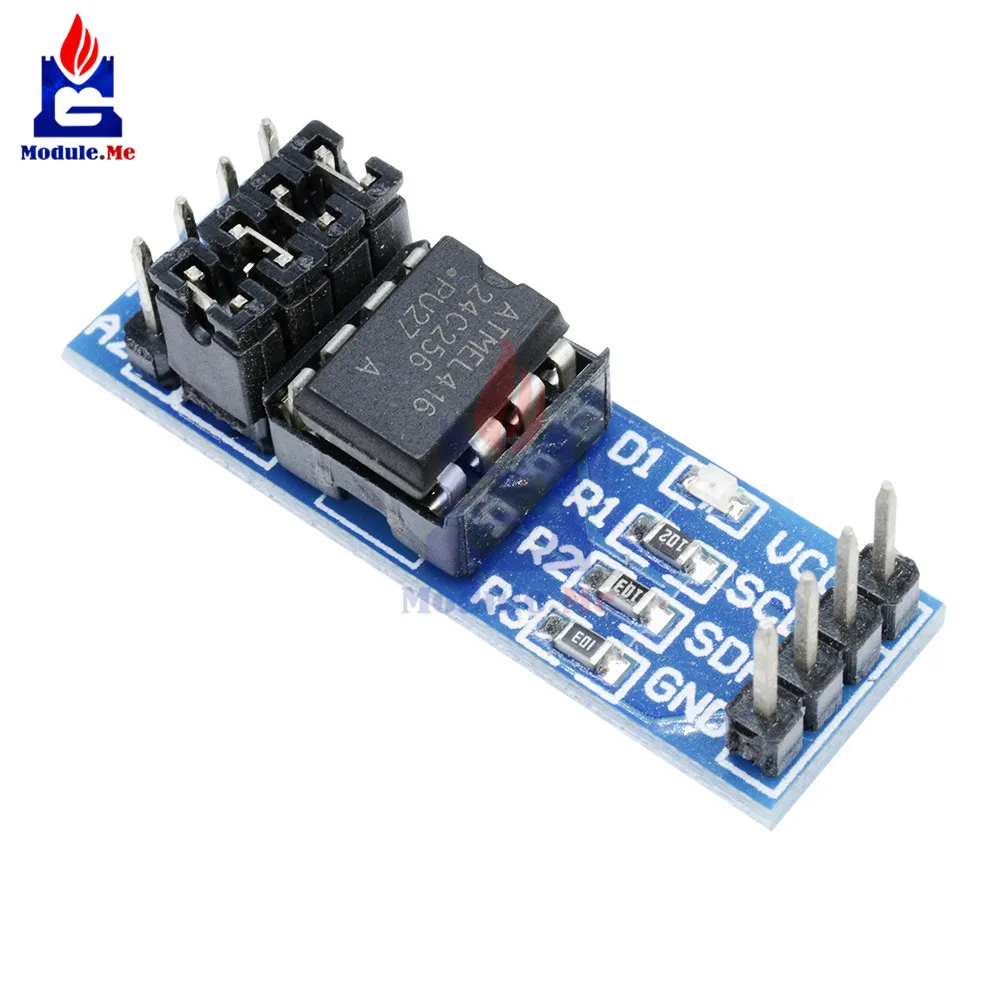 Новый AT24C256 I2C IIC интерфейс EEPROM модуль памяти 8P чип источник питания индикатор Pull Up