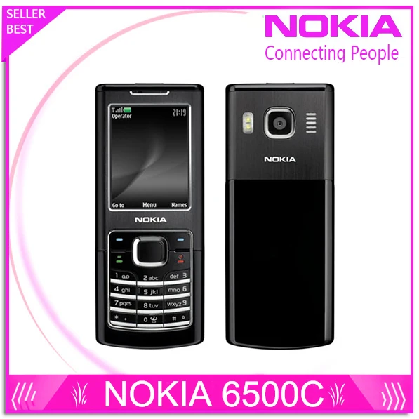 Refurbished Original Nokia 6500 Classic 6500C Unlocked Mobile Phone 3G Quad Band Support Russian Keyboard