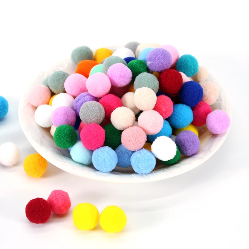 Разноцветный помпон пушистый DIY мягкие шары помпоны пушистый домашний декор шитье декоративные поделки для праздничных и вечерних