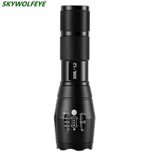 HOT!!! 6000LM Shadowhawk X800 L2 LED ZOOM Flashlight Torch Powerful battery Free Shipping #NO16