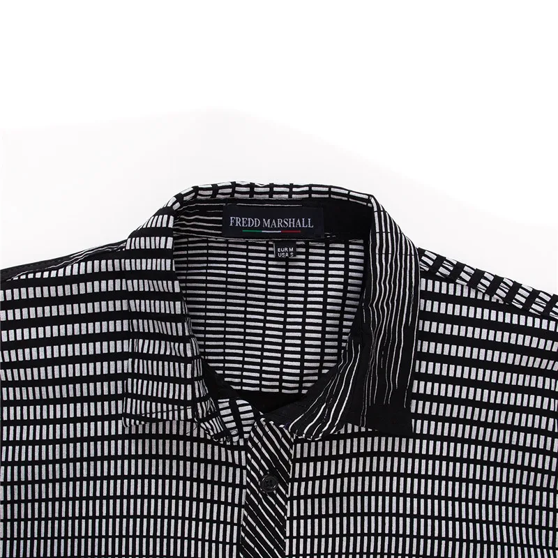 2018 New Fashion Brand Men's Printed Shirt Male Long Sleeve Geometric Patchwork Shirts Casual Dress Shirt Tops Camisa Masculina (2)