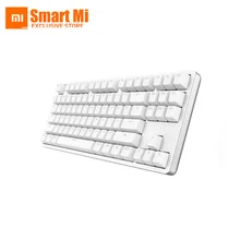 Xiaomi Yuemi MK01 подсветка механическая клавиатура белый поддержка 87 ключ красный переключатель