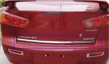 Stainless Steel Rear Trunk Lid Cover Trim for 2010 2013 Mitsubishi Lancer Lancer X Lancer Evo