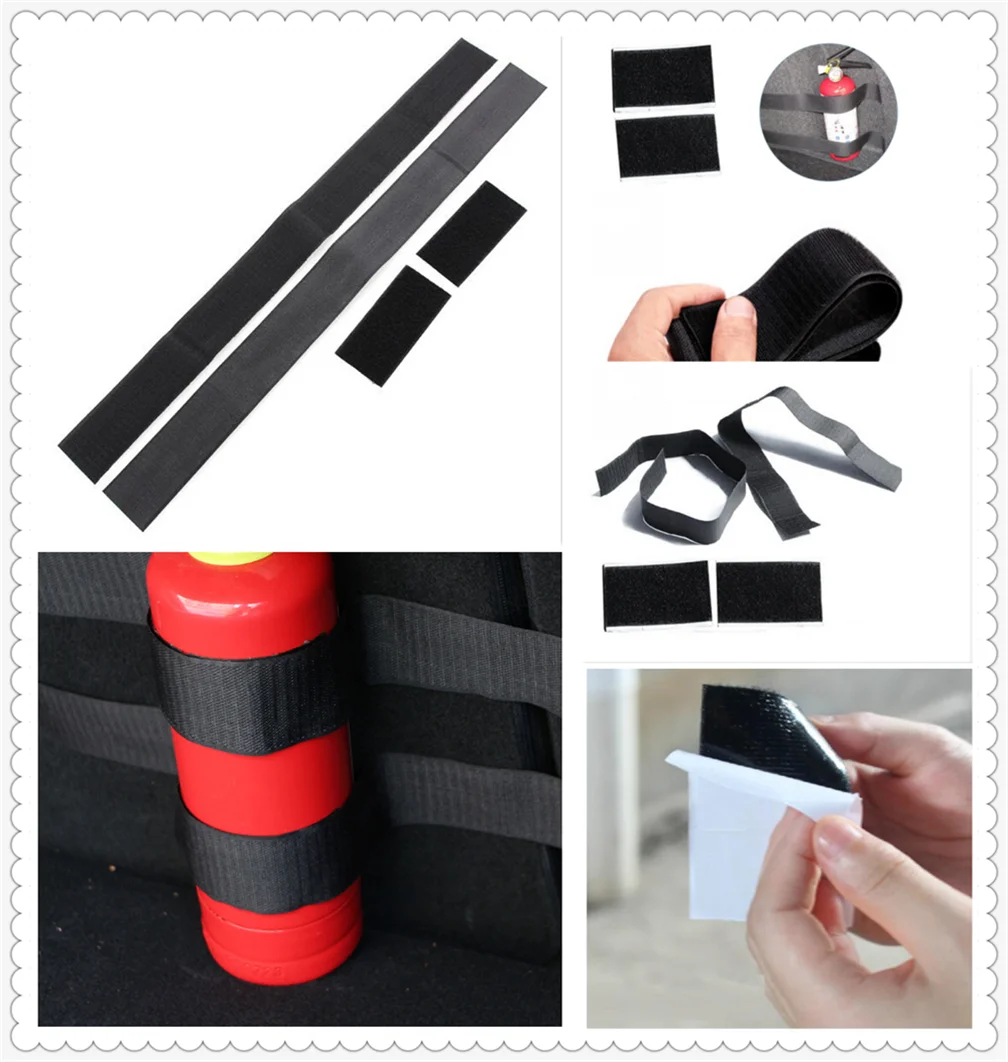 

Auto parts trunk sundries fire extinguisher nylon fixed tape stickers for Volvo S90 XC90 XC XC70 V70 S80 Estate You