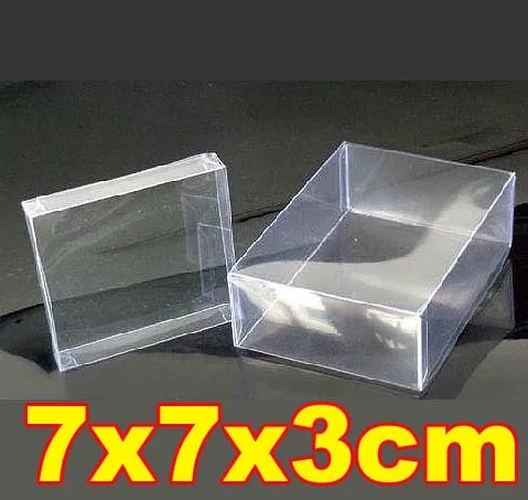 

7x7x3cm PVC Transparent Clear Gift Craft Dolls Packaging Boxes