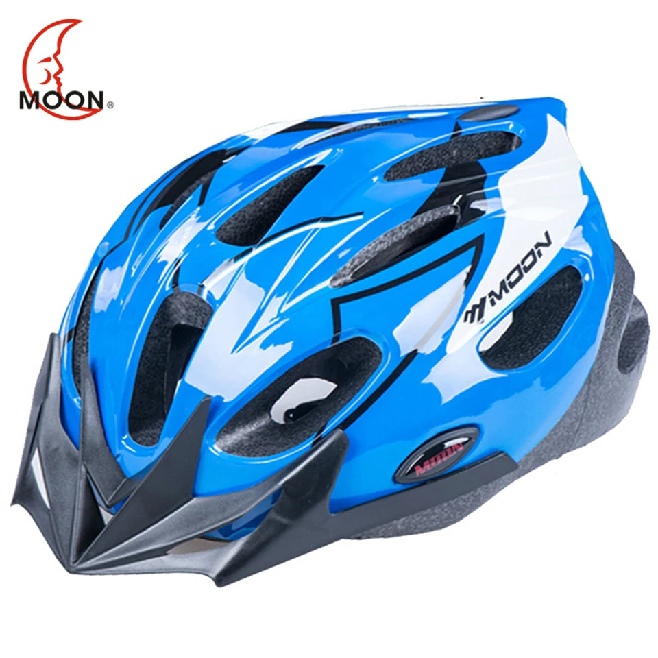 MOON Child Bicycle Helmet PC+EPS Integrally-mold Breathable Kids Cycling Helmet Road Mountain Bike MTB Helmet 260g Size M/L MOON Child Bicycle Helmet PC+EPS Integrally-mold Breathable Kids Cycling Helmet Road Mountain Bike MTB Helmet 260g Size M/L