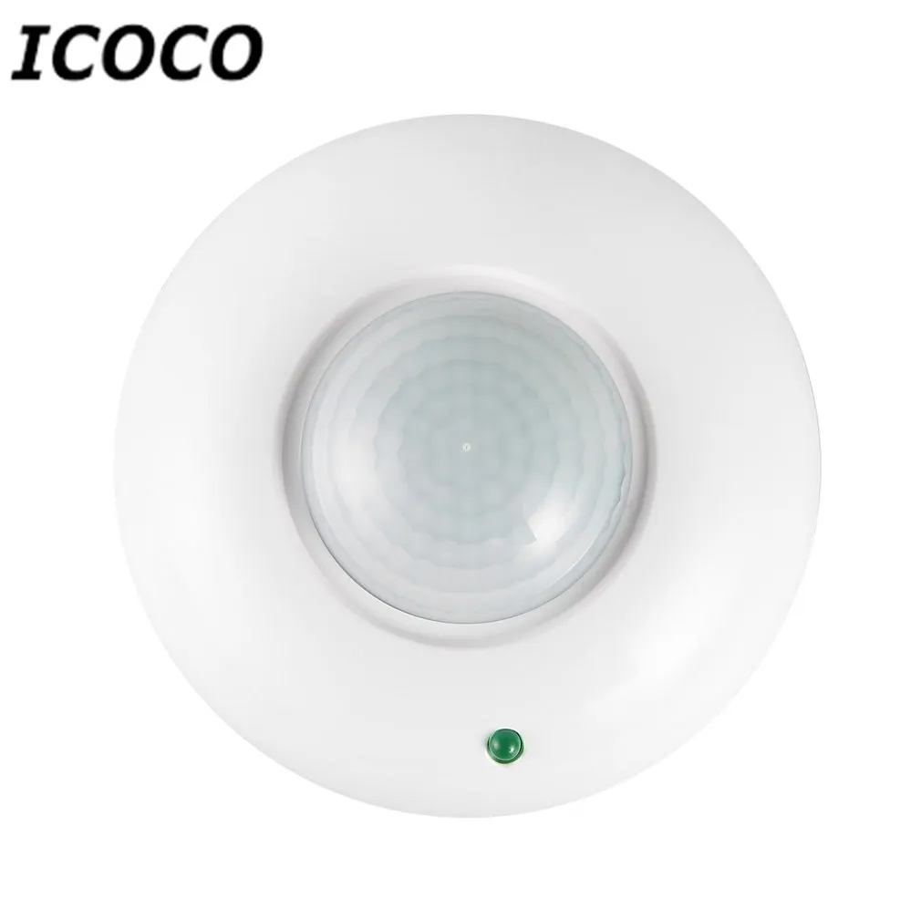 

Ceiling Recessed Human Body Induction AC 220V-240V 50Hz Switch Detector Infrared Motion Sensor 360 Degree Body Inductor