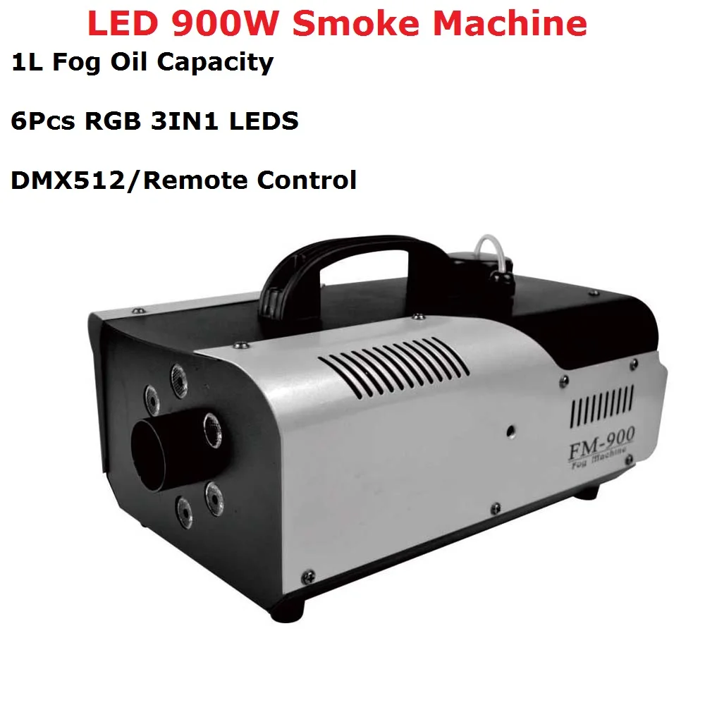 High Quality Remote Control LED 900W Smoke Machine RGB Color LED Fogger