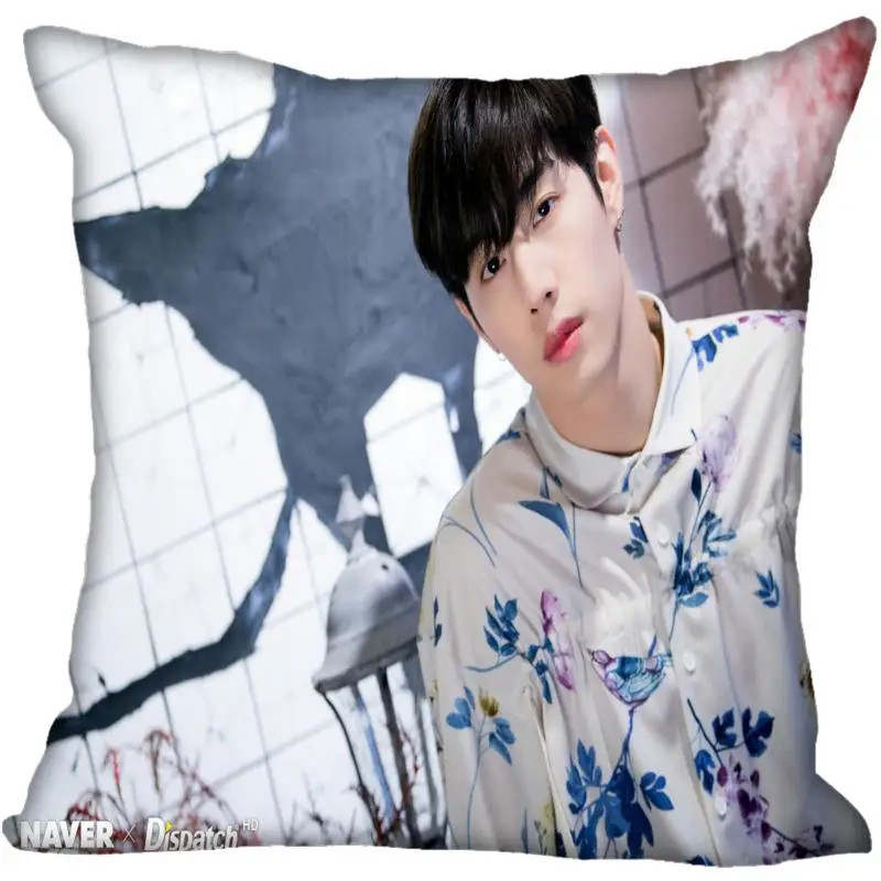 

Fan Xi Hot Custom KPOP GOT7 Mark Tuan Printed Silk Square Pillowcase Home Decorative zipper Satin Pillowcases (One Side)