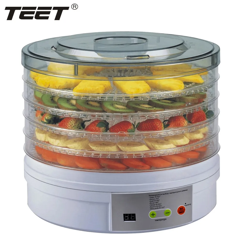 

Teet Electric 5 Trays BPA Free Digital Fruit Food Dehydrator Dryer