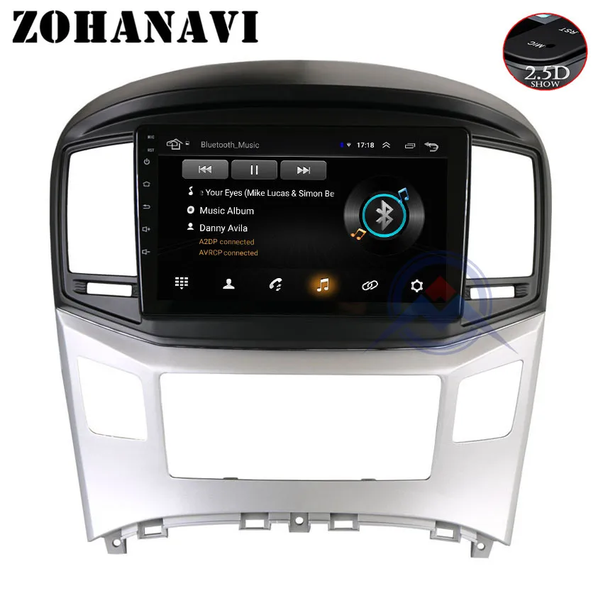 Top Android 2.5D Screen Car DVD GPS For HYUNDAI H1 Grand Starex 2016 2017 2018 Radio tape recorder Video audio multimedia player 1