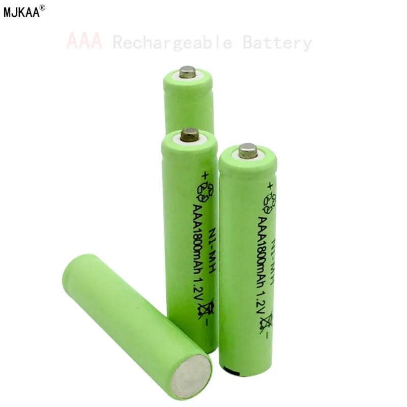 10 AAA 1800mAh 1,2 V Высокое качество перезаряжаемая батарея Ni-MH перезаряжаемая 3а NiMH батарея 1,2 V