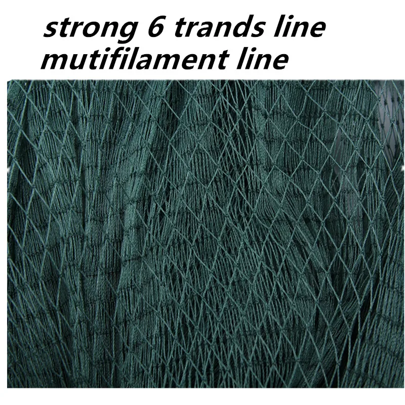 strong nylon net H2m*L5M quality fishing net traw net red de pesca 2cm mesh fishing network Fishing supplies stake net 6 strands