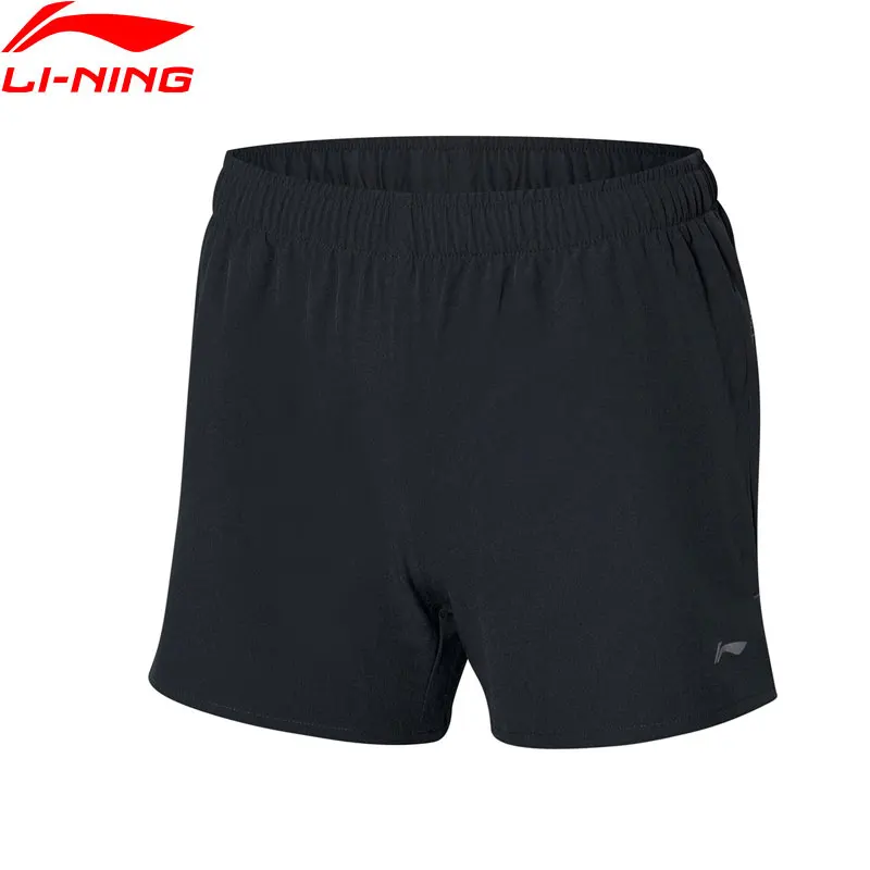 Li-Ning, женские спортивные шорты для бега, дышащие, обычная посадка, сухие, 88% полиэстер, 12% спандекс, подкладка, спортивные шорты AKSP082 WKD612