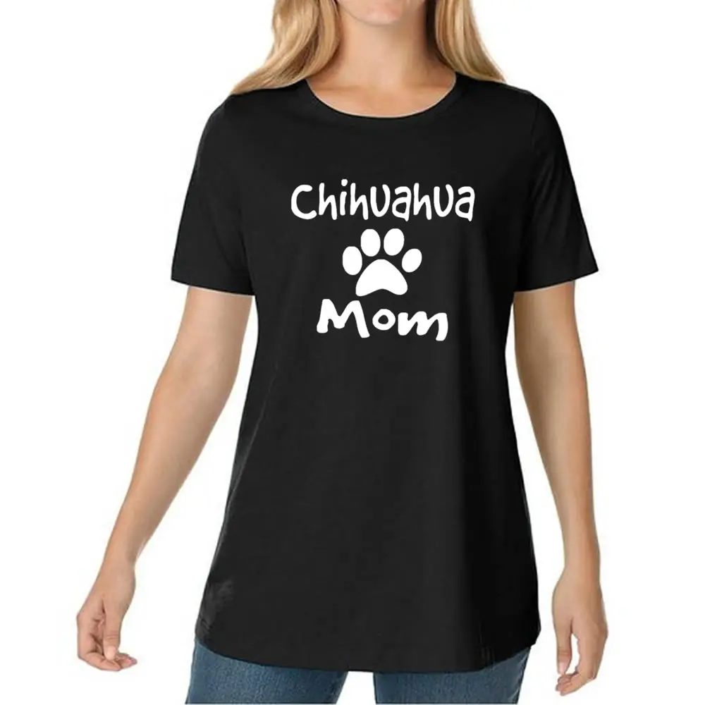 

2018 New Fashion CHIHUAHUA MOM Women's T-Shirts Tumblr Funny Harajuku Punk Clothes Tee Shirt Vintage Bts TShirt Female Tops