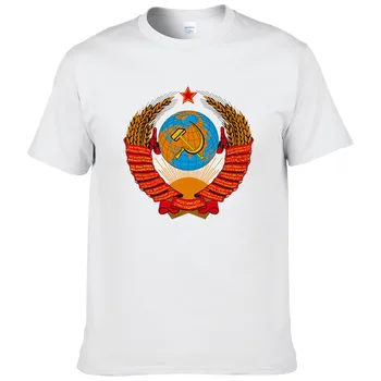 

2017 new arrival men/women t shirt CCCP USSR Soviet Russian KGB Hammer Sickle ARMY T-Shirt fashion design printed mens tee #131
