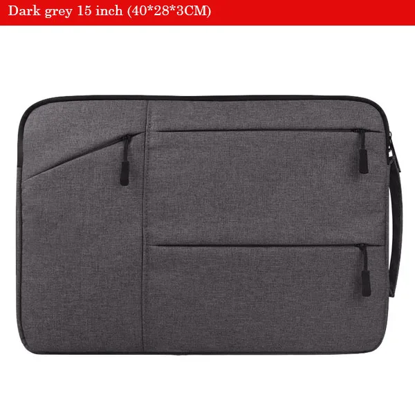Soomile сумка для ноутбука 15,6 дюймов для женщин и мужчин Оксфорд рукав сумка для ноутбука сумка для компьютера чехол Портативный мужской портфель бренд - Color: Dark grey 15 inch