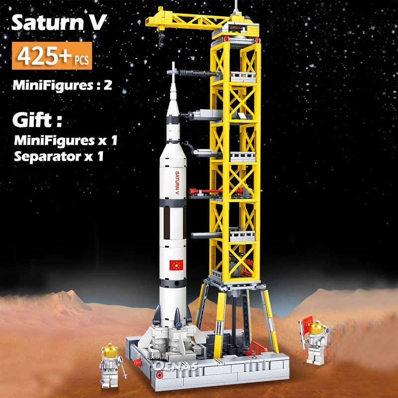 Online Compatible con Legoing City Space Shuttle Launcher Center Saturno V Spaceport modelo de cohete ensamblar bloques de construcción ladrillos chico juguete