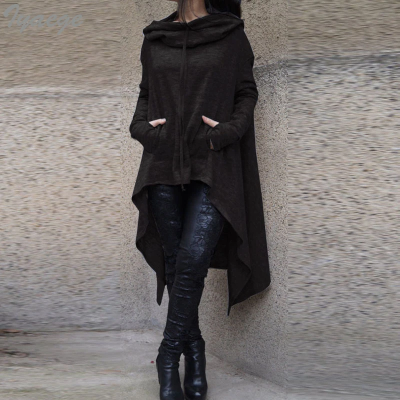 

4XL Women Pullover Hoodies Long Hoodie Sweatshirt Hooded Mantle Sweatshirts Harajuku Casual Hoody For Female 2018 Oversized