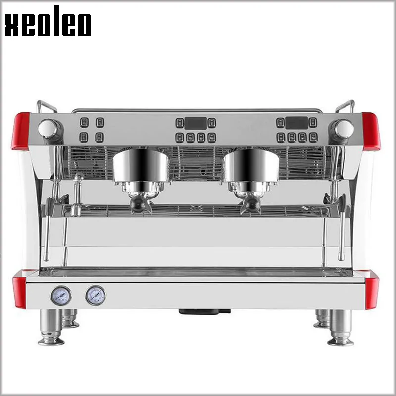Xeoleo Commercial Semi-automatic Coffee machine Stainless steel Espresso Coffee maker 9Bar Espresso machine 3800W Espresso maker