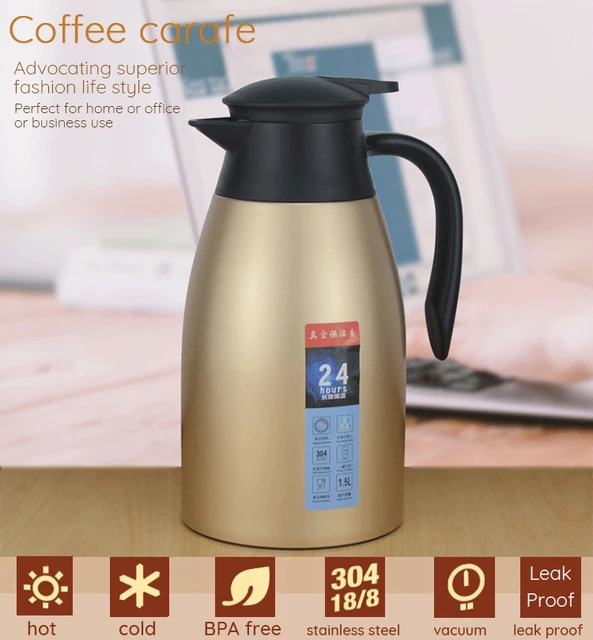 Food Grade Keep Hot and Cold Double Wall Thermal Coffee Carafe - China  Coffee Vacuum Flask and Vacuum Hot Water Flask price