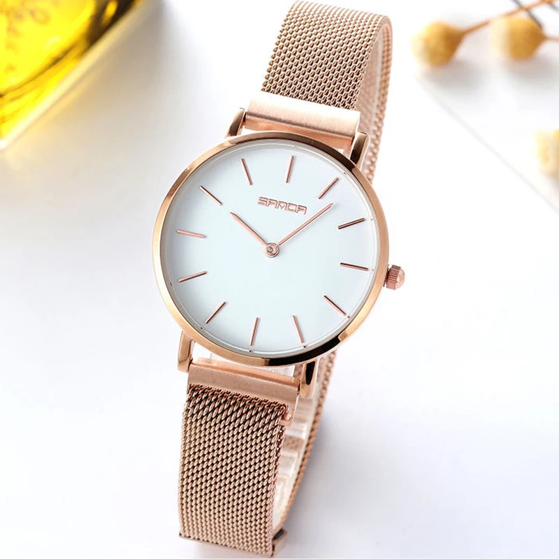 

Milan with Rose Gold Ladies Watch Fashion Quartz Watches Woman Waterproof Watch 2018 New Brand Luxury Female Clock Magnet Buckle