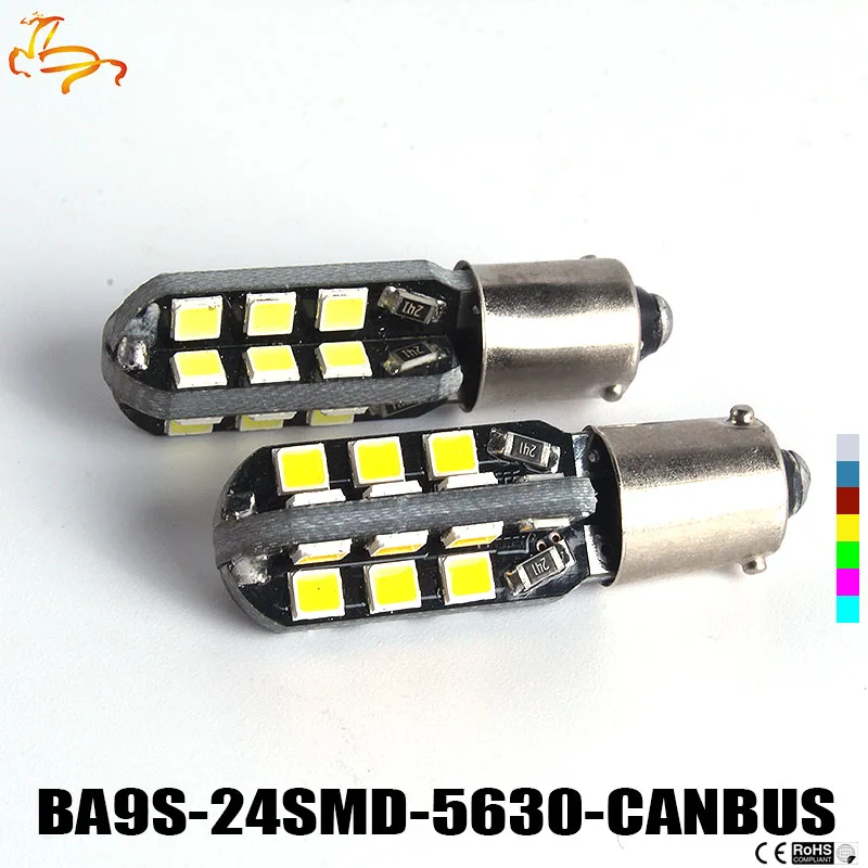

10PCS Best price BA9S T4W 24-2835 Warm White 24 2835 White LED Light Bulb for Car Reading Light Lamp Bulb DC 12V car styling