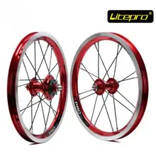 Кпро Litepro 14 дюймов складной велосипед колеса 412 на BMX колесо комплект 16 20 отверстий односкоростной велосипед колесных пар